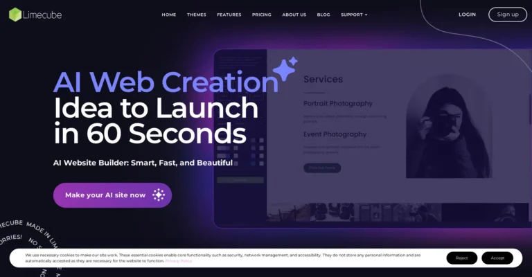 Limecube AI Website Builder: Easy to Manage for Everyone